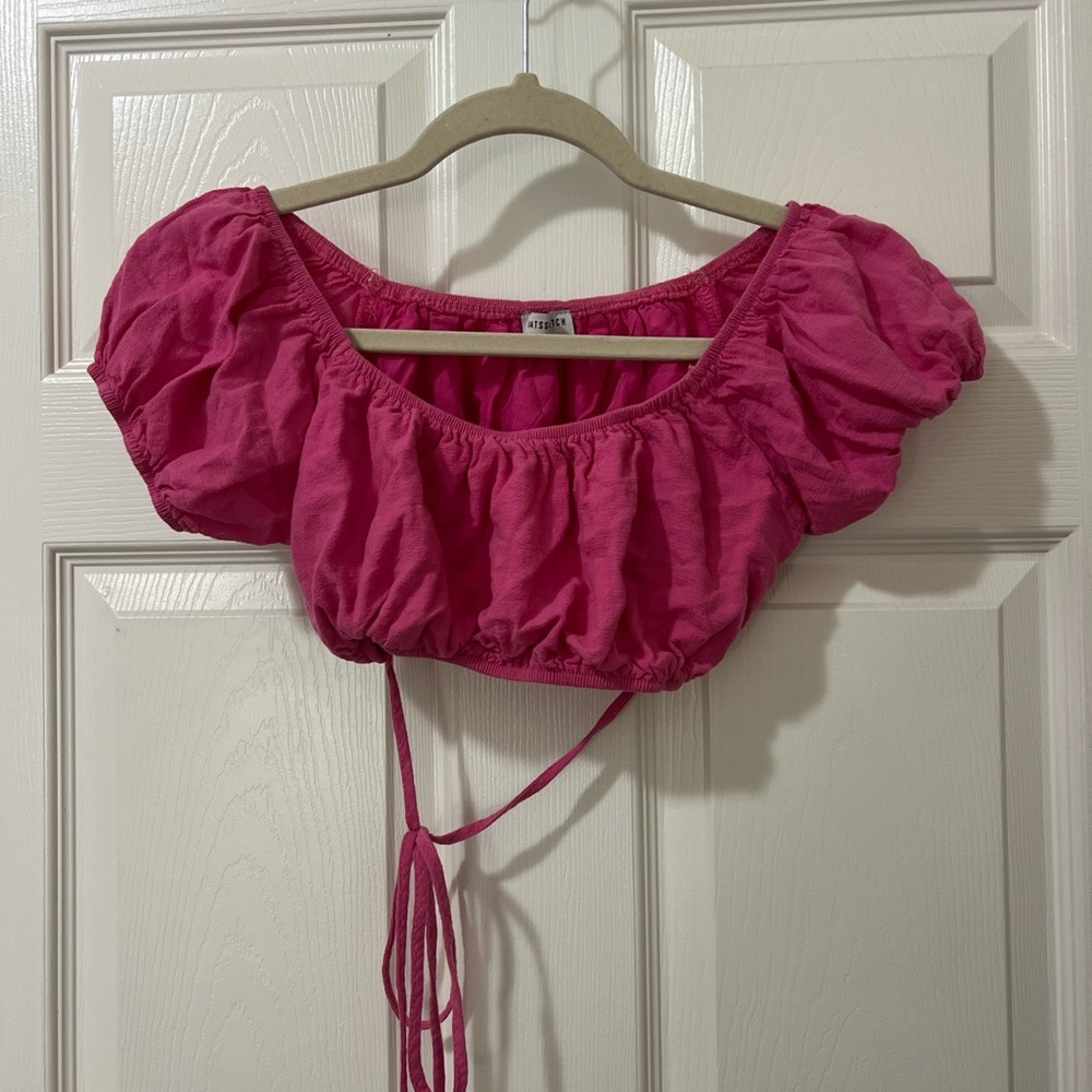 That's So Fetch Tie Crop Top